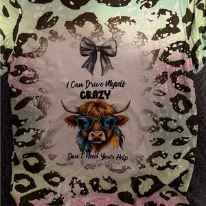 Colorful Leopard Print T-Shirt with Fun Graphic